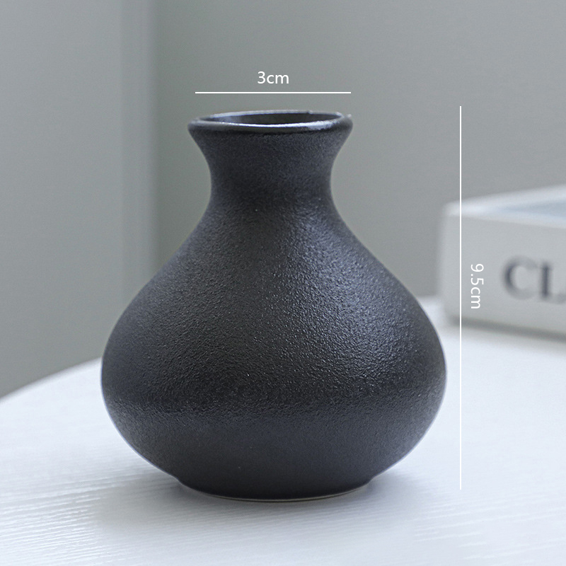 5Pcs Black Ceramic Vase Set Mo - Desk Setup Minimalist review and price