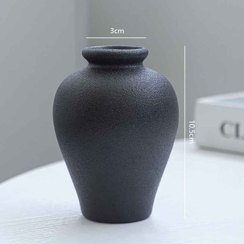 5Pcs Black Ceramic Vase Set Mo - Desk Setup Minimalist review and price
