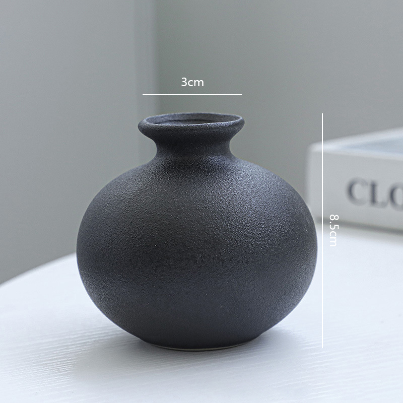 5Pcs Black Ceramic Vase Set Mo - Desk Setup Minimalist review and price