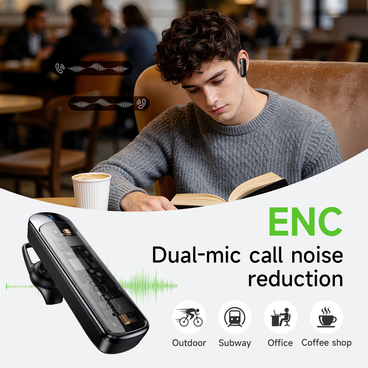 HOCO E201 ENC Calling Noise Ca - Desk Hifi Setup review and price