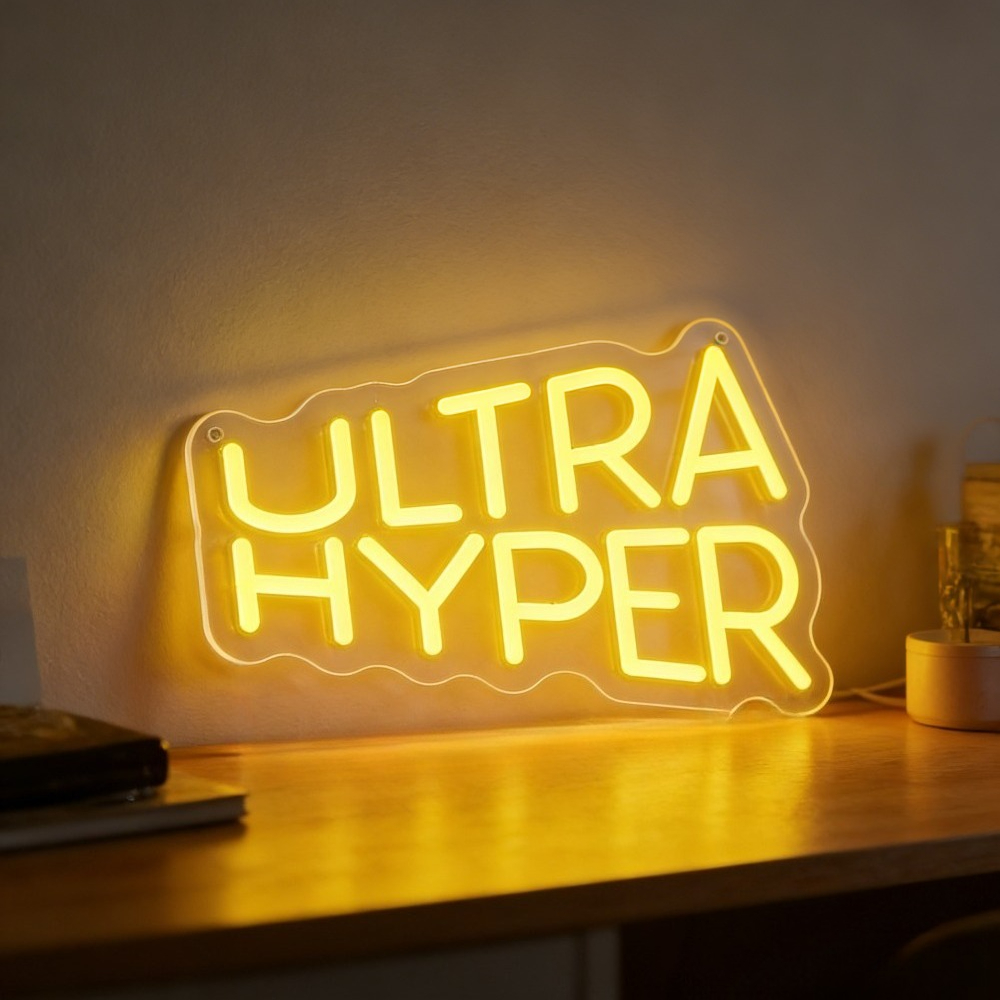 Ultra Hyper Neon Sign LED Wall - Desk Room Setup review and price