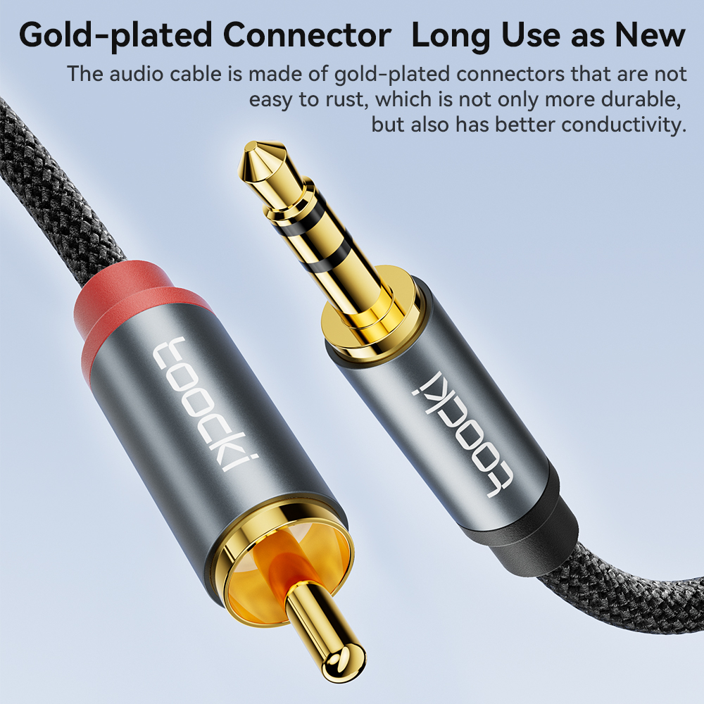 Toocki Audio Cable RCA To 3.5  - Desk Hifi Setup review and price