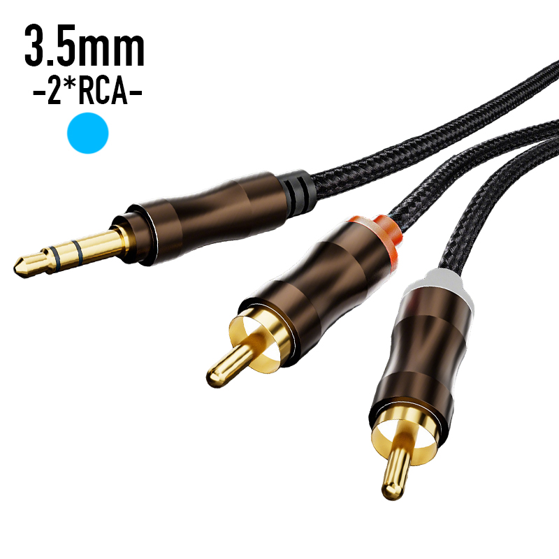 RCA To 3.5 mm Jack Aux Audio C - Desk Hifi Setup review and price