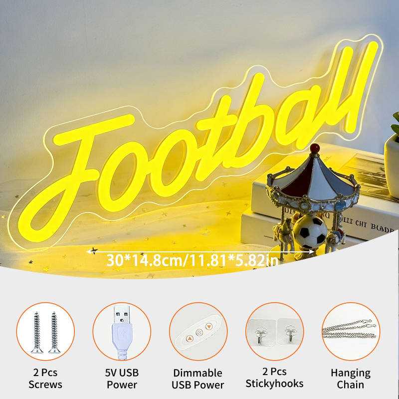 Football Dimmable LED Neon Sig - Ambient Light Bar Usb review and price