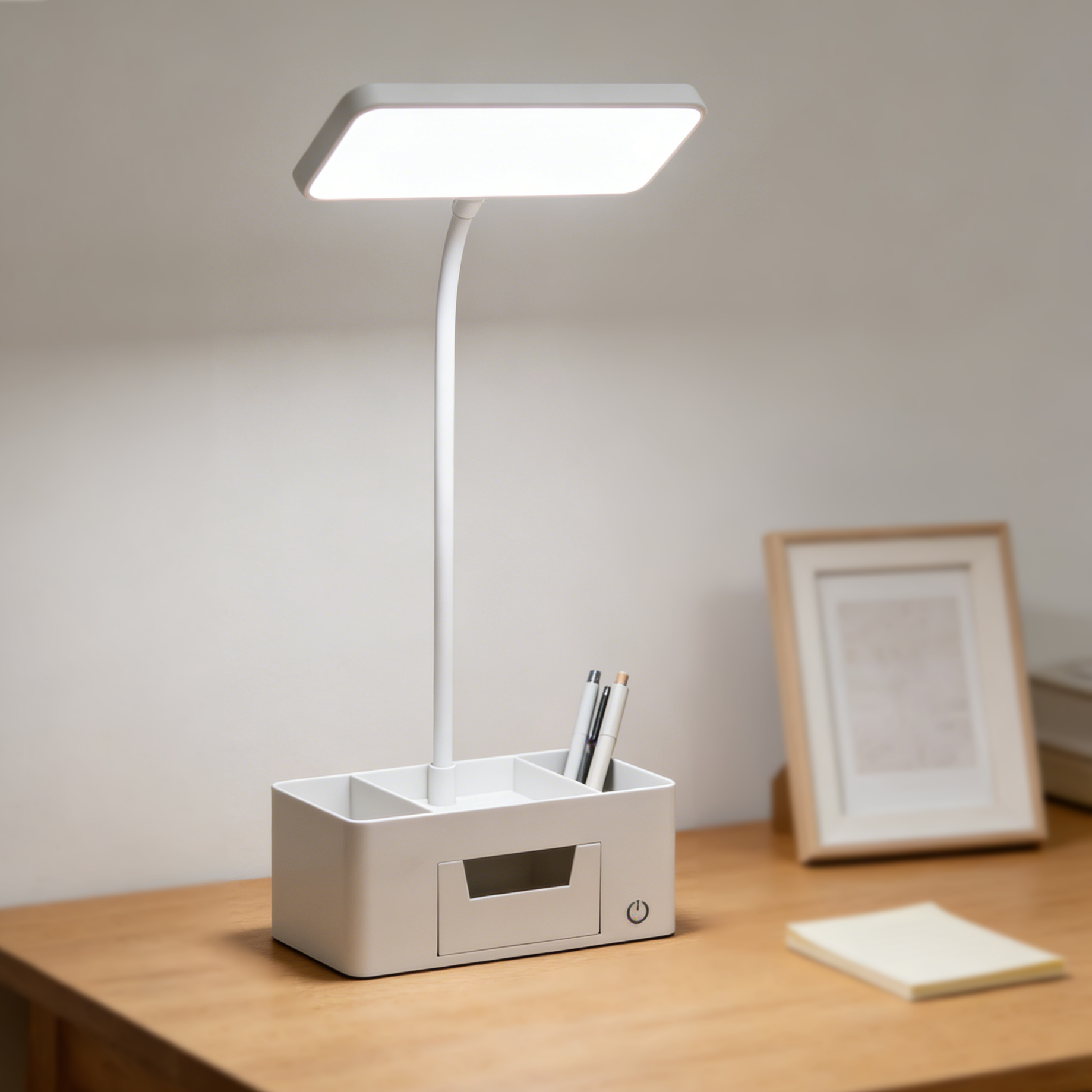 Desk Organizer LED Table Lamp, - Desk Setup Organizer review and price
