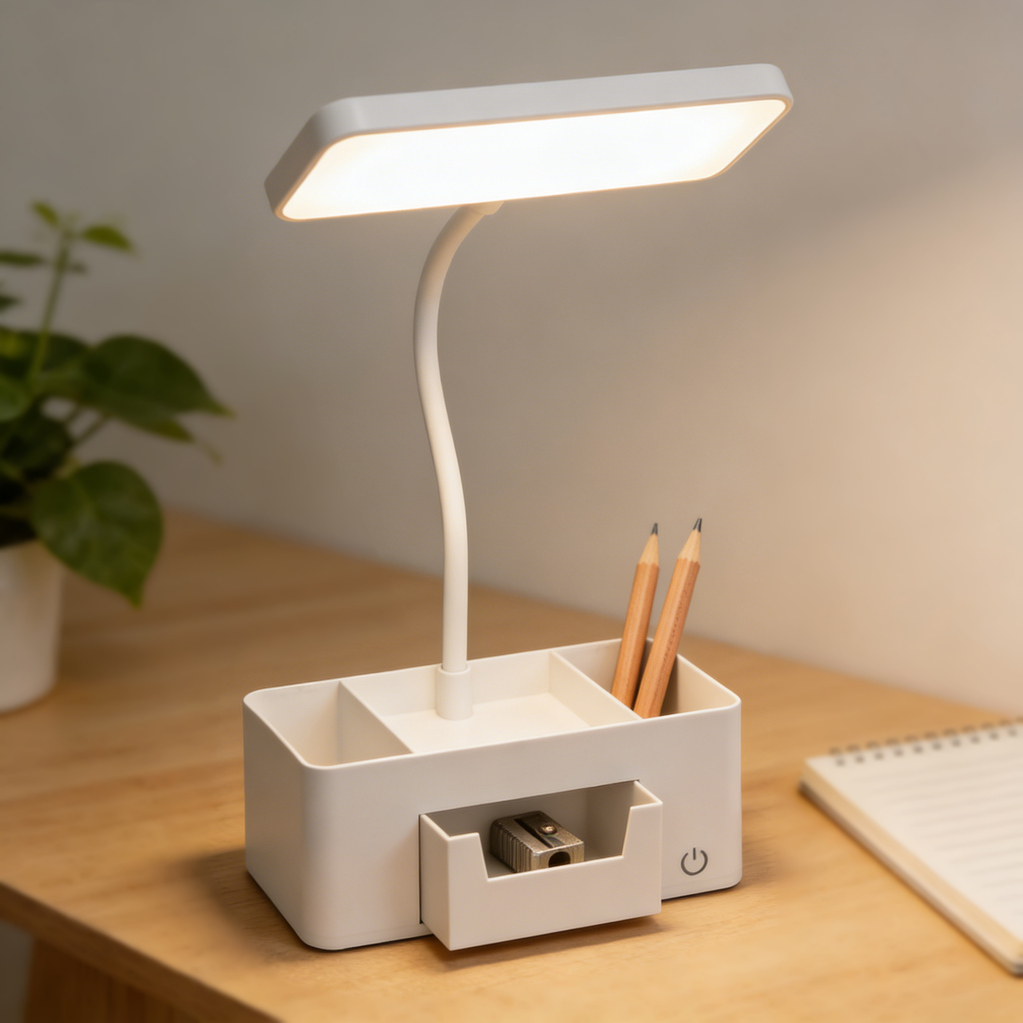 Desk Organizer LED Table Lamp, - Desk Setup Organizer review and price