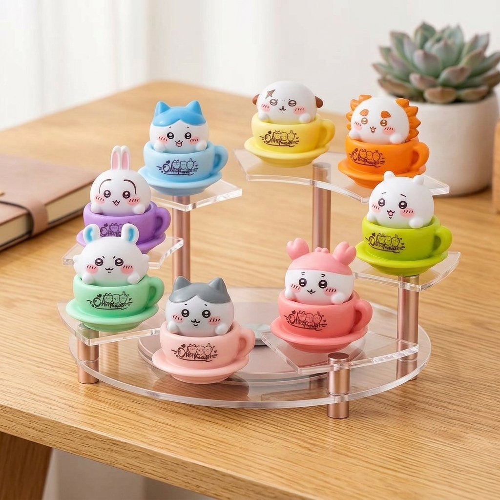 Chiikawa Rotating Cup Figure K - Desk Setup Room review and price
