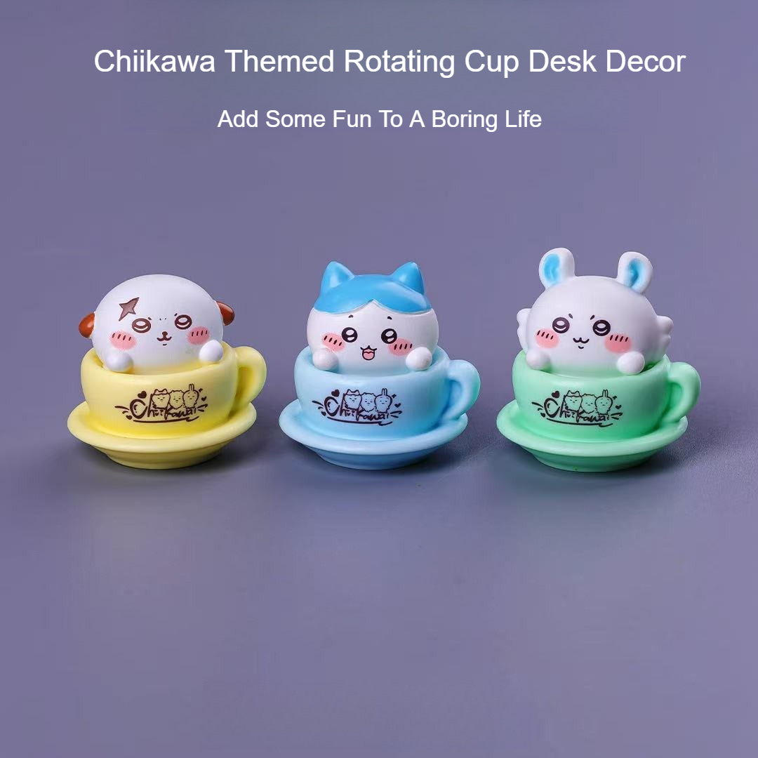 Chiikawa Rotating Cup Figure K - Desk Setup Room review and price