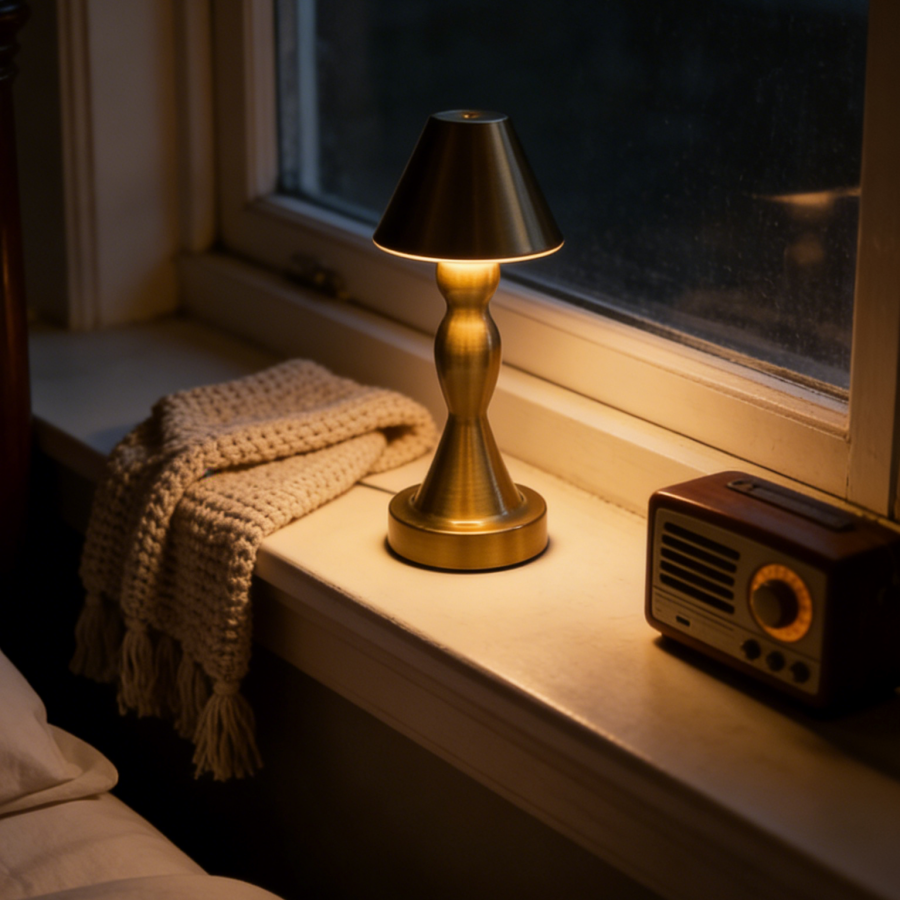 1PC Vintage Brass Table Lamp,  - Ambient Light Bar Usb review and price