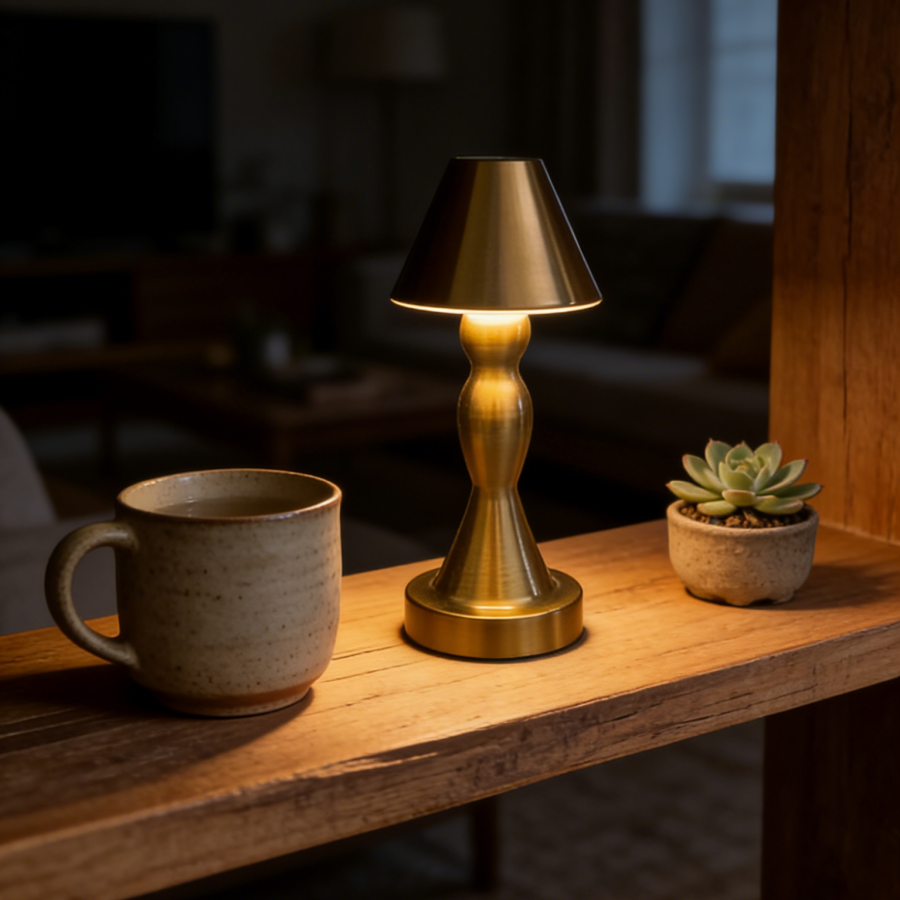 1PC Vintage Brass Table Lamp,  - Ambient Light Bar Usb review and price