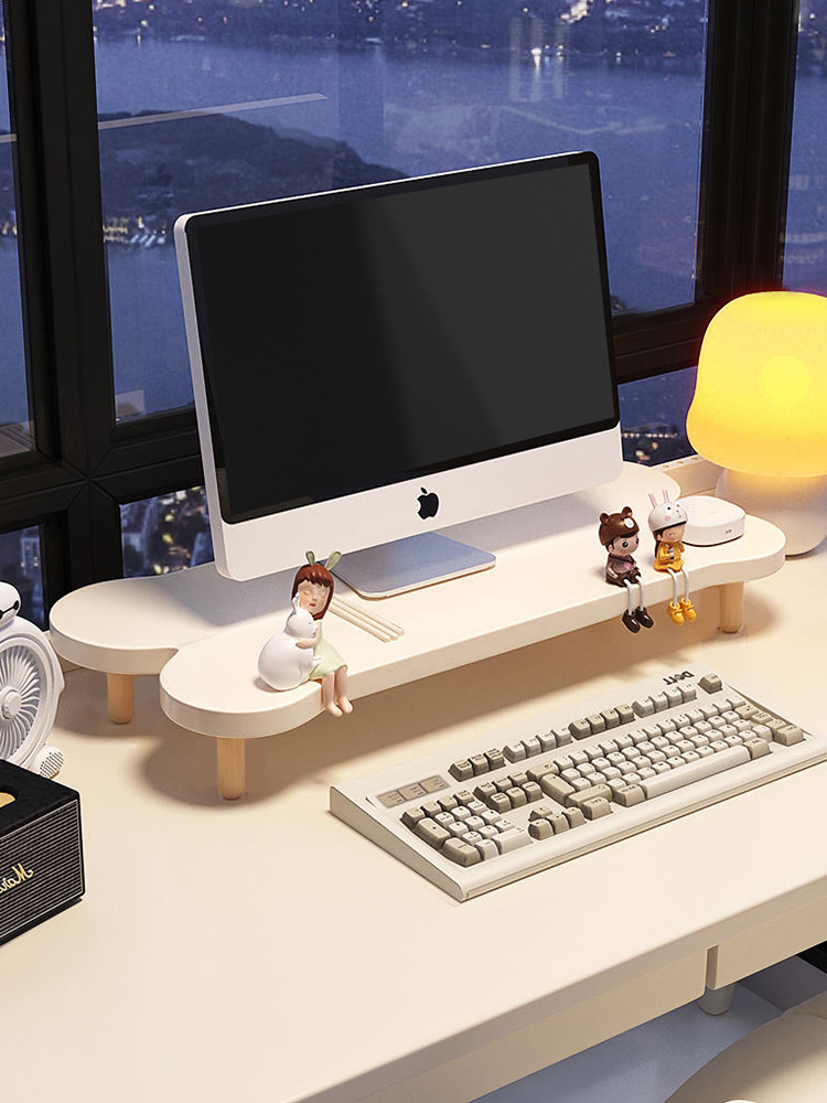 Elevated Desktop Cuter Monitor - Monitor Riser Wood review and price