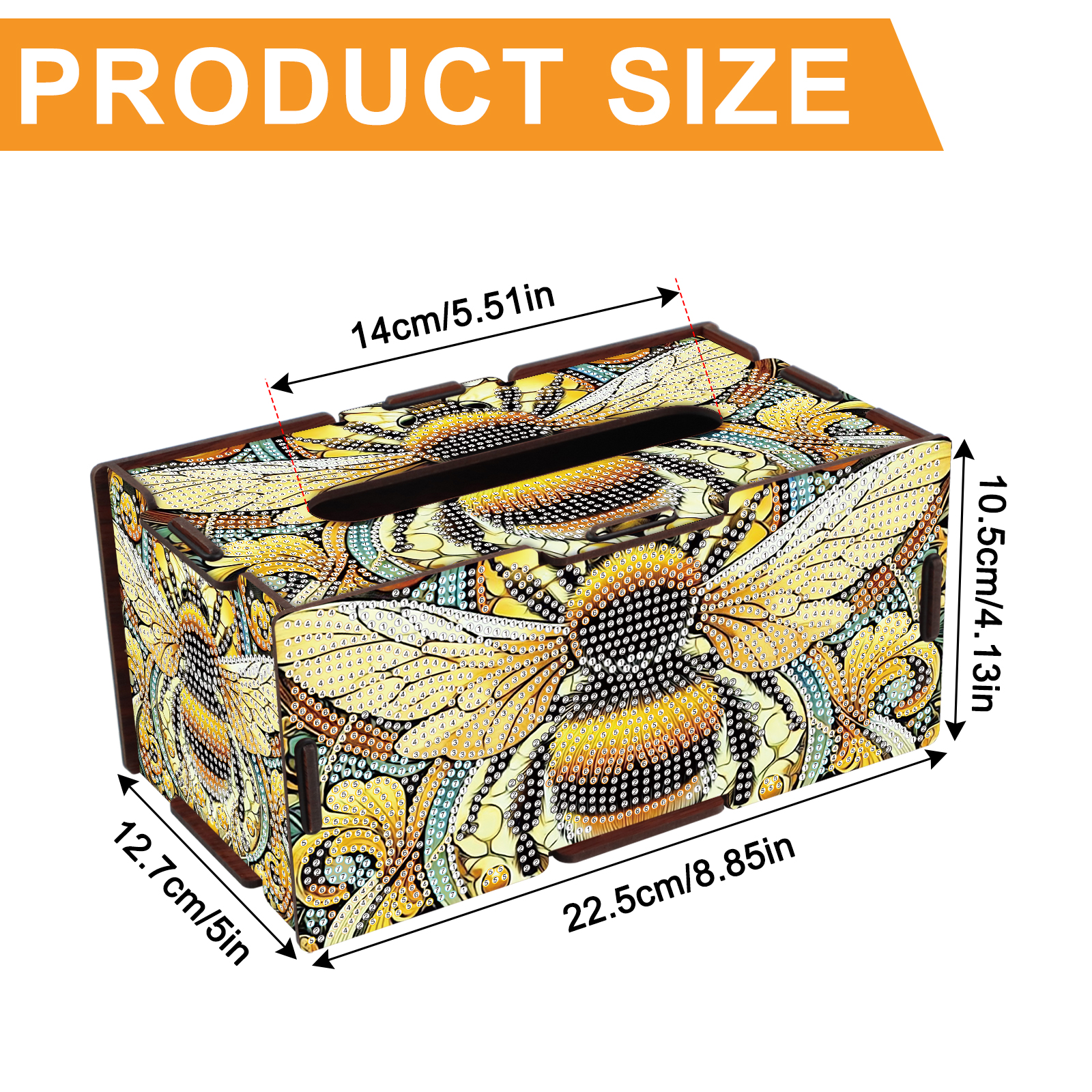 Diamond Art Painting Tissue Bo - Desk Setup Room review and price