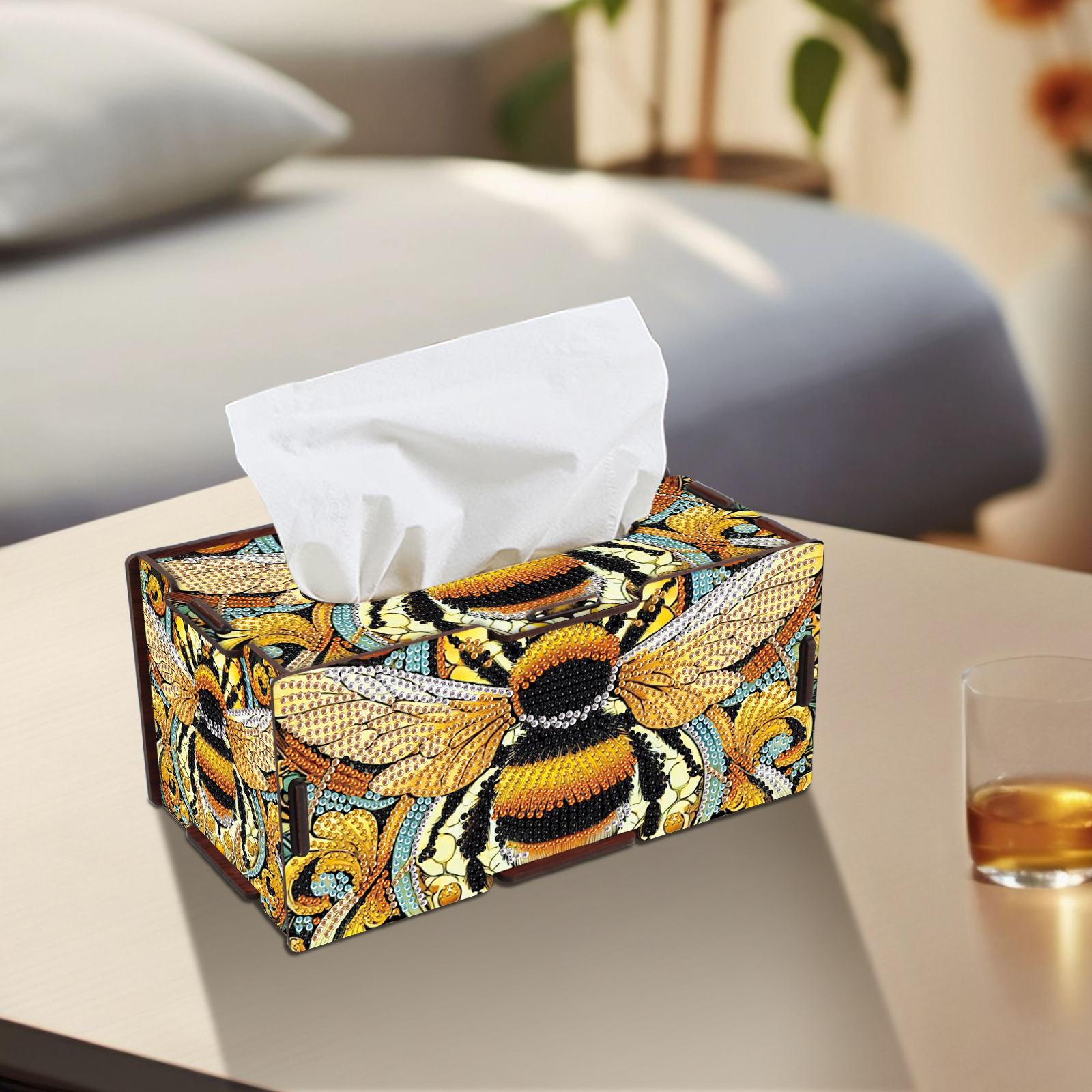 Diamond Art Painting Tissue Bo - Desk Setup Room review and price