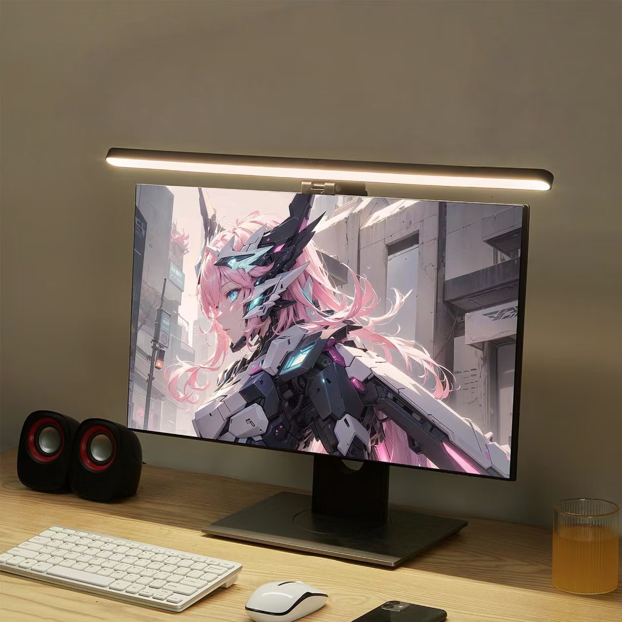 Stepless Dimming Eye-Friendly  - Desk Setup Gaming And Work review and price
