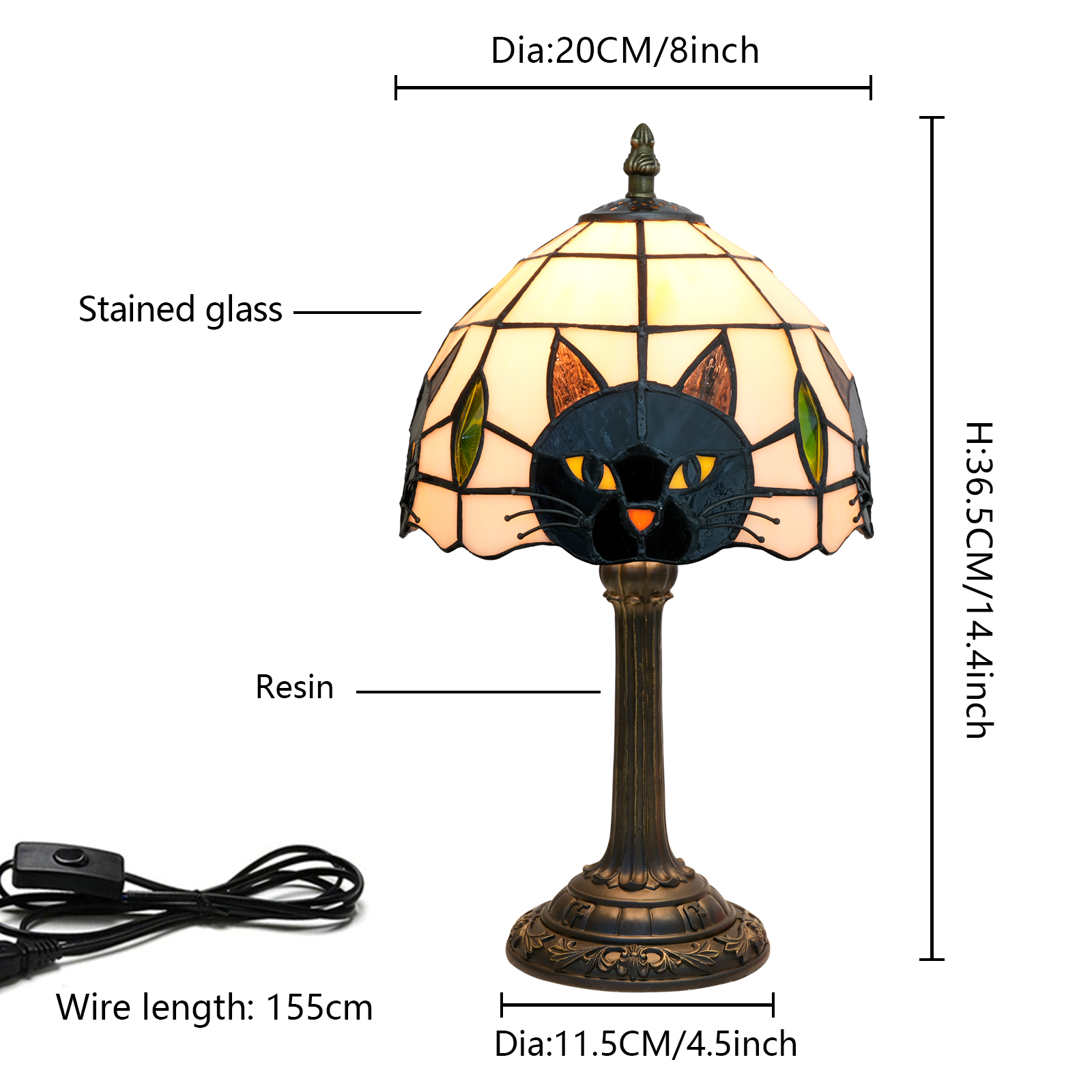 Black Cat Table Lamp for Bedro - Desk Setup Girl review and price