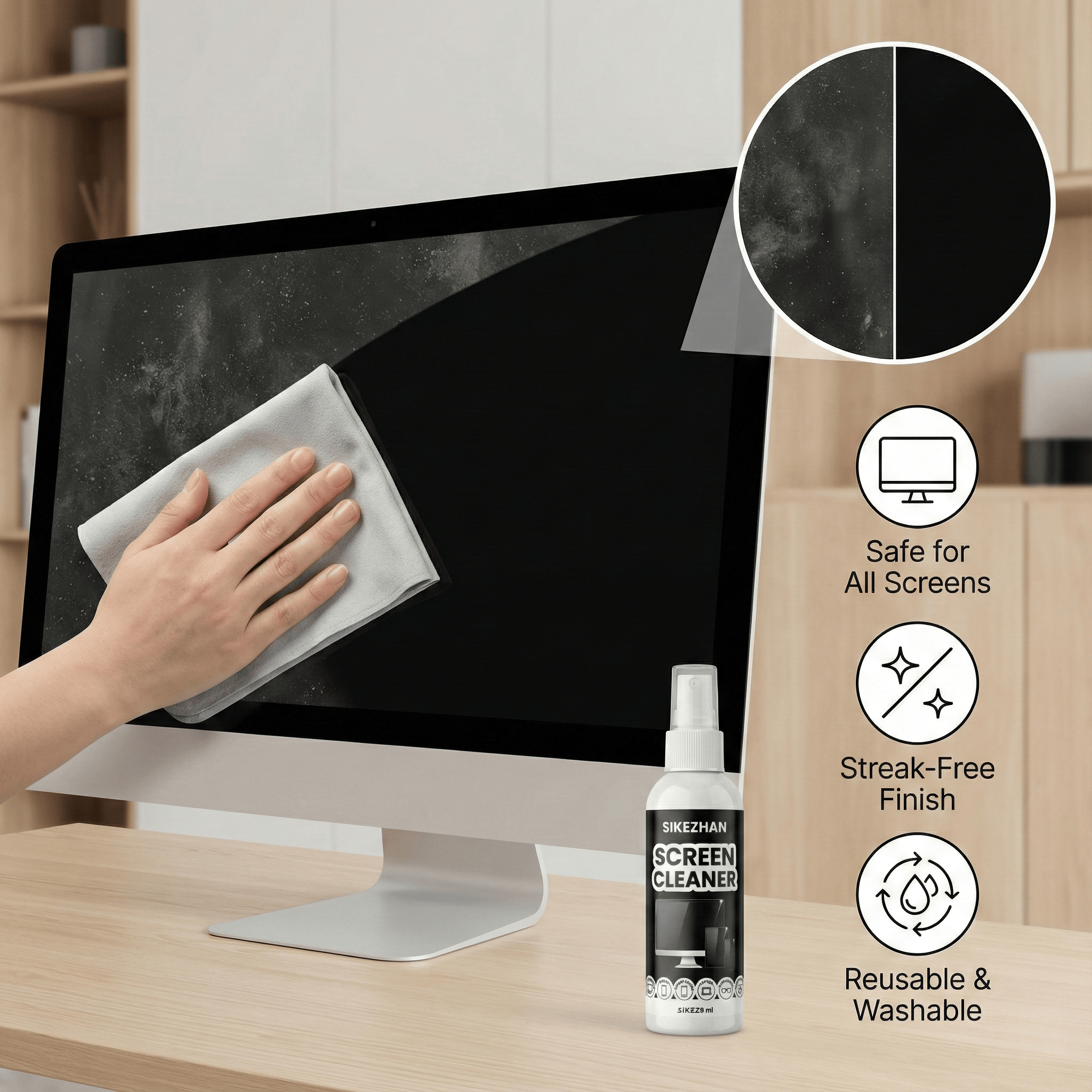 SIKEZHAN Screen Cleaner Kit wi - Monitor Cleaning Kit review and price