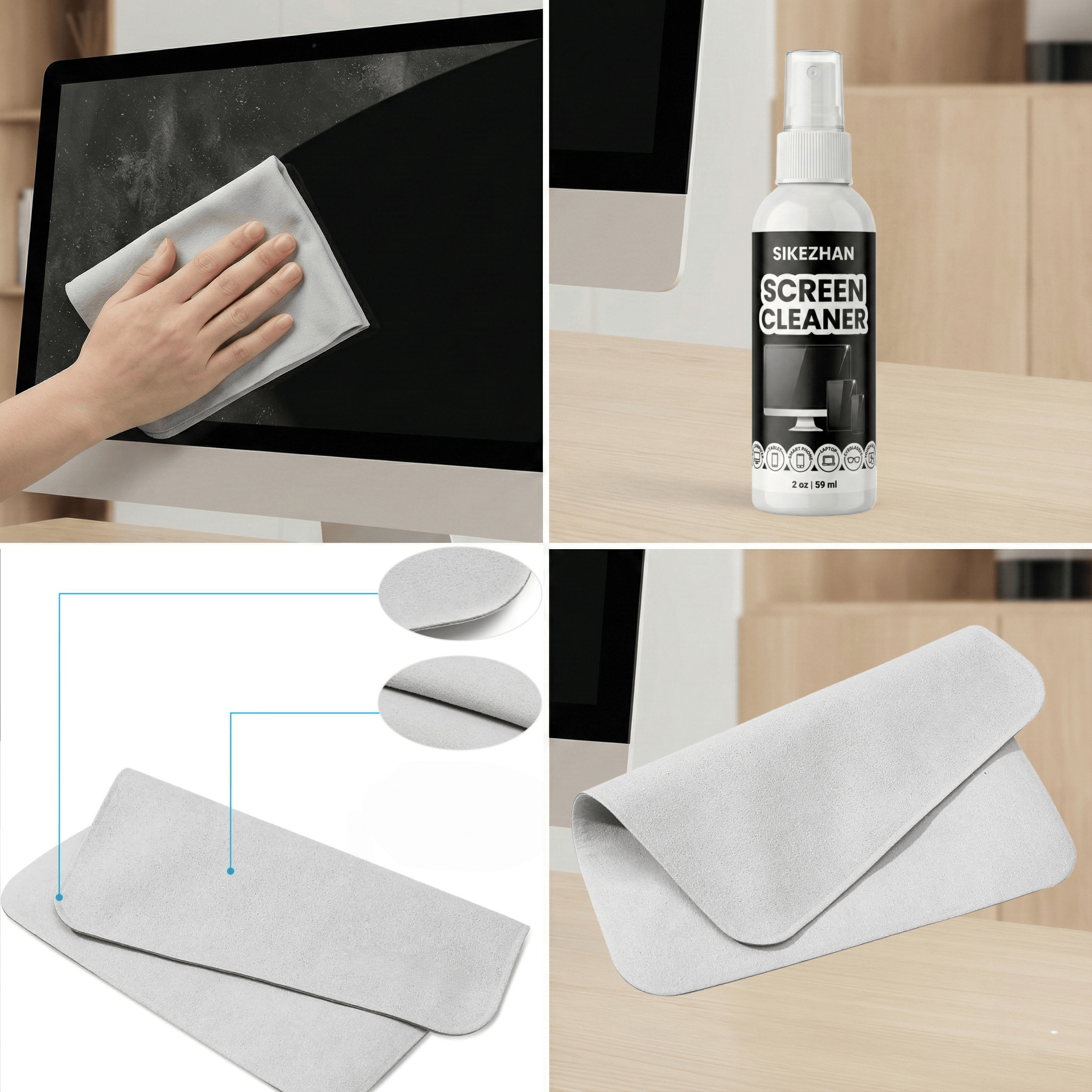 SIKEZHAN Screen Cleaner Kit wi - Monitor Cleaning Kit review and price