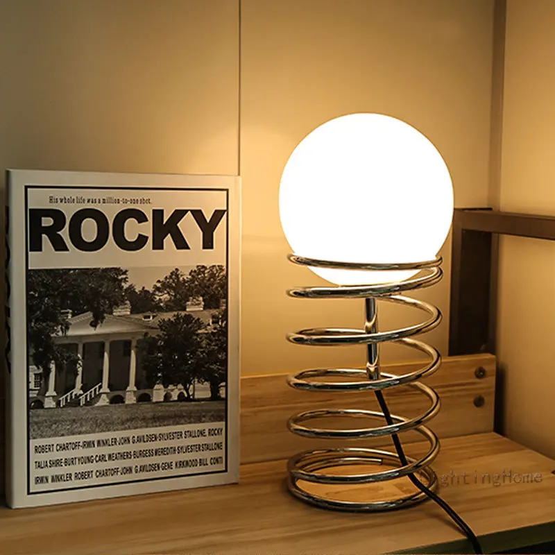 Ins Bauhaus Spring Table Lamp  - Desk Setup Minimalist review and price