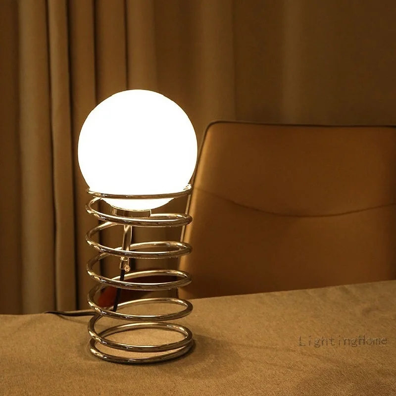 Ins Bauhaus Spring Table Lamp  - Desk Setup Minimalist review and price
